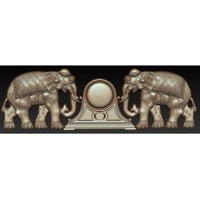 Часы индийские слоны