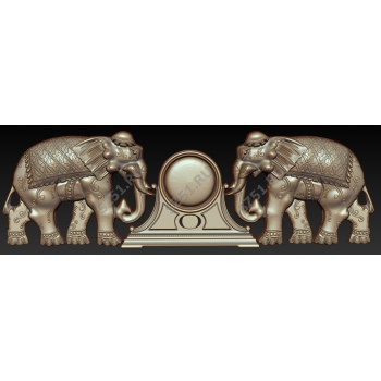 Часы индийские слоны