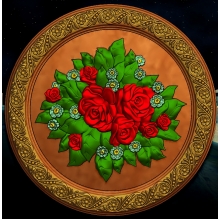 Розы на тареле