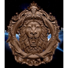 Лев в гербе с венком